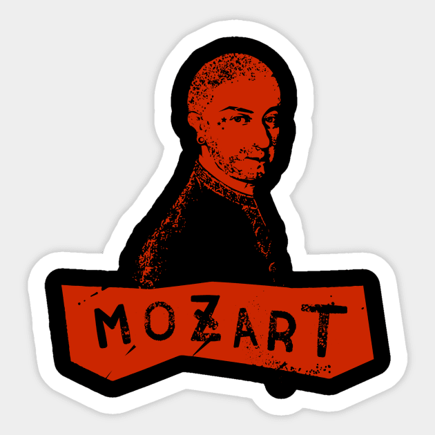 Punk Mozart Sticker by meganther0se